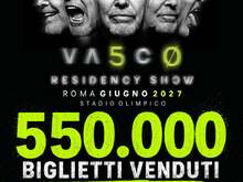 POLVERIZZATI 550.000  BIGLIETTI  PER IL GIUBILEO DI VASCO  2027